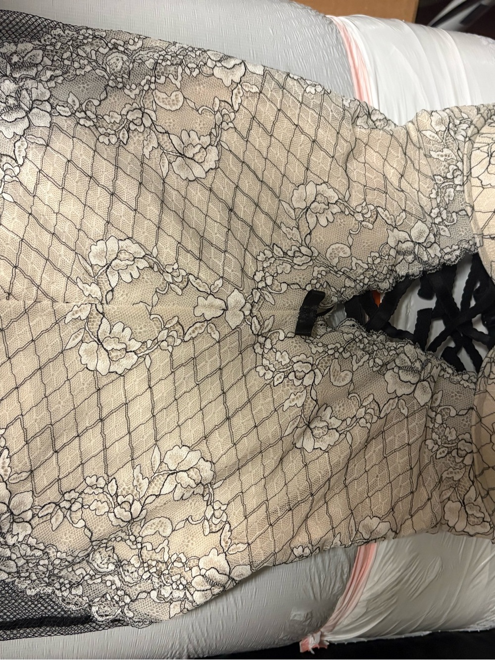 Victoria's Secret Beige Lace Chemise